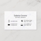 Mobiele beveiligingstechnologie | Moderne software Visitekaartje (Achterkant)