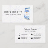 Mobiele beveiligingstechnologie | Netwerk Visitekaartje (Voorkant / Achterkant)