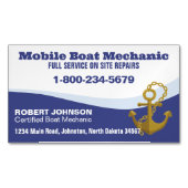 Mobiele bootmonteur magnetisch visitekaartje (Voorkant)