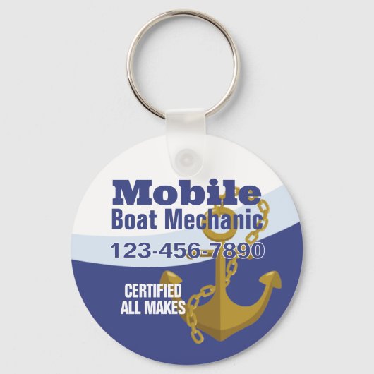 Mobiele bootmonteur sleutelhanger (Voorkant)