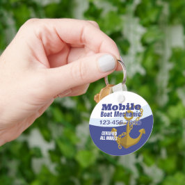 Mobiele bootmonteur sleutelhanger