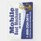 Mobiele bootmonteur spandoek (Verticaal)
