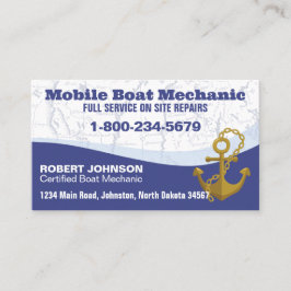 Mobiele bootmonteur visitekaartje