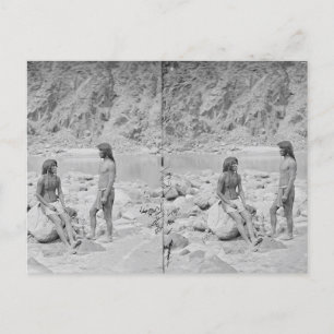 Mobiele breinen in stereo 3D Briefkaart