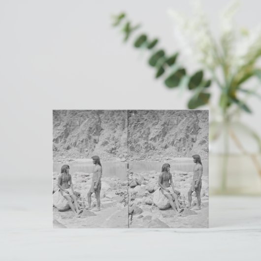 Mobiele breinen in stereo 3D Briefkaart (Staand voorkant)