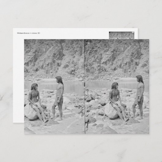 Mobiele breinen in stereo 3D Briefkaart (Voorkant / Achterkant)