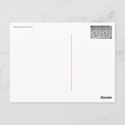 Mobiele breinen in stereo 3D Briefkaart (Achterkant)