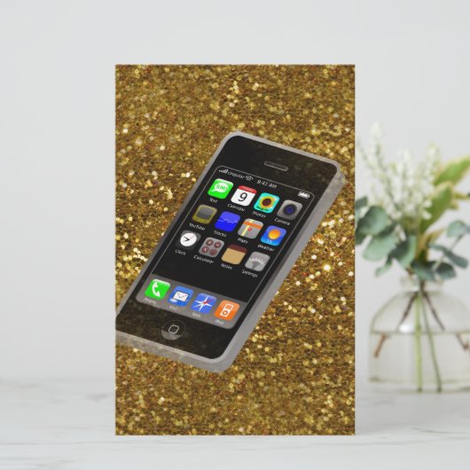 mobiele briefpapier (Staand voorkant)