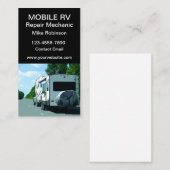 Mobiele camper camper reparatie monteur visitekaartje (Voorkant / Achterkant)