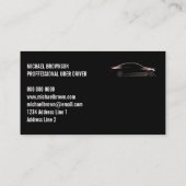 Mobiele chauffeur luxewagen visitekaartje (Achterkant)