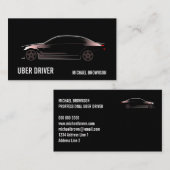 Mobiele chauffeur luxewagen visitekaartje (Voorkant / Achterkant)