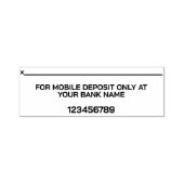 MOBIELE DEPOSITO ALLEEN PERSOONLIJKE BANKVERKLARIN  ZELFINKTENDE STEMPEL (Design)