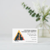 Mobiele dierenarts visitekaartje (Staand voorkant)