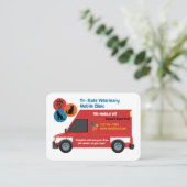 Mobiele Dierenkliniek Visitekaartje (Staand voorkant)