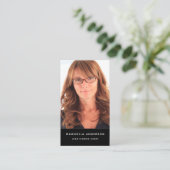 Mobiele foto Voeg uw Logo sociale media toe Visitekaartje (Staand voorkant)