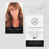 Mobiele foto Voeg uw Logo sociale media toe Visitekaartje (Voorkant / Achterkant)