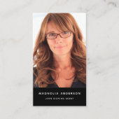 Mobiele foto Voeg uw Logo sociale media toe Visitekaartje (Voorkant)