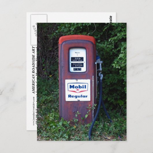 Mobiele gaspomp briefkaart (Voorkant / Achterkant)