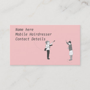 Mobiele hairdresser-Visitekaartjes Visitekaartje