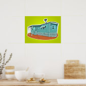 Mobiele Huis Poster (Keuken)