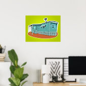 Mobiele Huis Poster (Thuiskantoor)