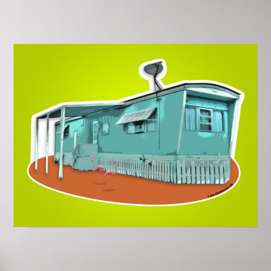 Mobiele Huis Poster (Voorkant)
