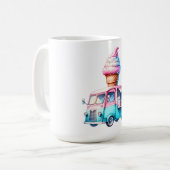 mobiele ijsauto koffiemok (Voorkant links)