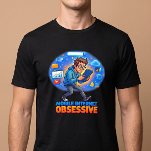 Mobiele internetverslaafde t-shirt