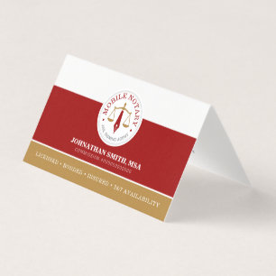 Mobiele Juridische Ondertekeningsagent Linen Rood  Kaart