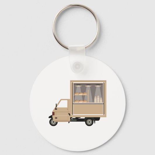 Mobiele koffie van een Sleutelhanger (Achterkant)