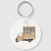 Mobiele koffiebus voertuig sleutelhanger (Voorkant)