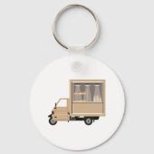 Mobiele koffiebus voertuig sleutelhanger (Achterkant)