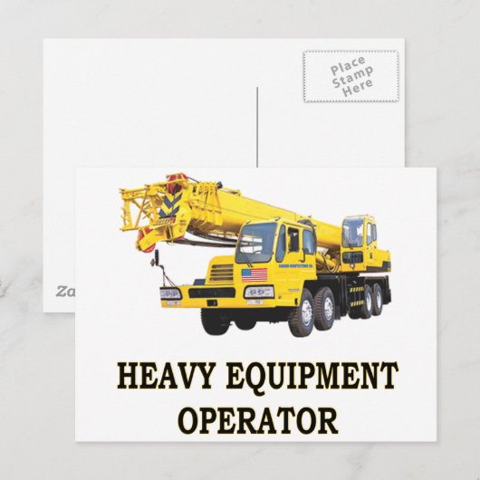 MOBIELE KRANE BRIEFKAART (Voorkant / Achterkant)