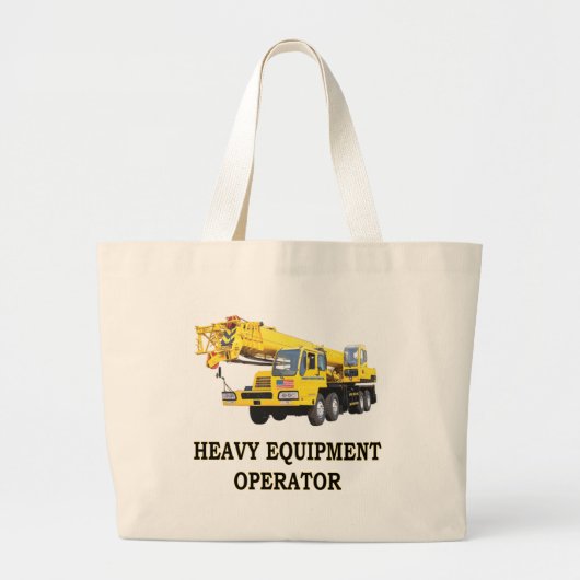 MOBIELE KRANE GROTE TOTE BAG (Voorkant)