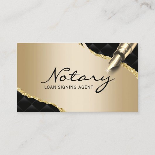 Mobiele luidspreker Luxury Black & Gold Visitekaartje (Voorkant)