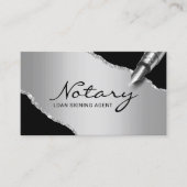 Mobiele luidspreker Modern Black en Silver Visitekaartje (Voorkant)