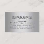Mobiele luidspreker Modern Black en Silver Visitekaartje (Achterkant)