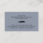 Mobiele luidspreker Trendy Blue en Gold Visitekaartje (Achterkant)