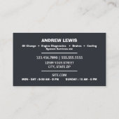 Mobiele Mechanische Douane QR Visitekaartje (Achterkant)