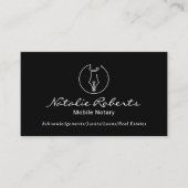Mobiele minitoire service Logo Black Visitekaartje (Voorkant)