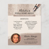 Mobiele mobiele service Modern Gold Glitter Foto Flyer (Voorkant)
