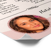 Mobiele mobiele service Moderne Roos Gold Glitter Poster (Hoek)