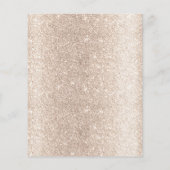 Mobiele mobiele telefonie - Ivory Gold Glitter-fot Flyer (Achterkant)