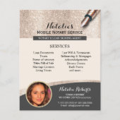 Mobiele mobiele telefonie - Ivory Gold Glitter-fot Flyer (Voorkant)