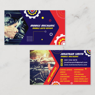 Mobiele monteur, Auto reparatie, Auto reparatie, B Visitekaartje