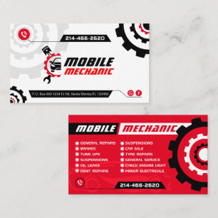Mobiele monteur, Auto reparatie, Autoreparatie, Be Visitekaartje