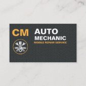 Mobiele monteur auto reparatie diensten visitekaartje (Voorkant)