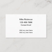 Mobiele Motorcycle Mechanic Cool Visitekaartjes Ni (Achterkant)