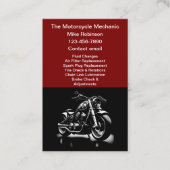 Mobiele Motorfiets Mechanische Visitekaartjes (Voorkant)