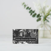 Mobiele motorreparatieservice visitekaartje (Staand voorkant)
